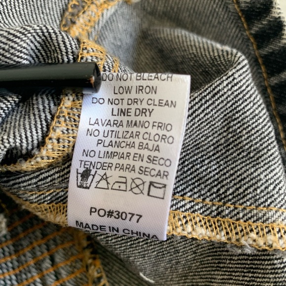 Bluivy NWT’S Black washed Denim Tank Top SZ: US M - Picture 5 of 7